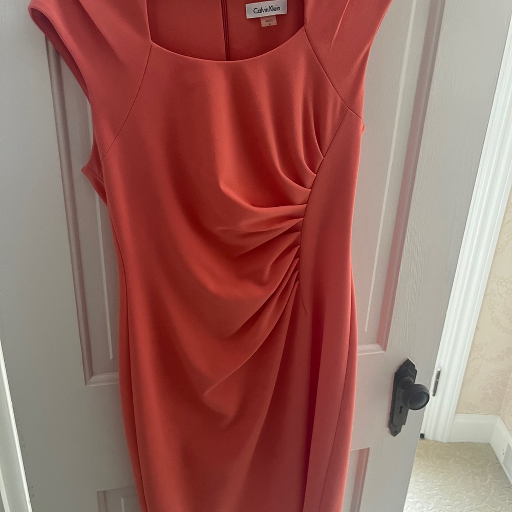 Calvin Klein Women's Dress in Vibrant Coral